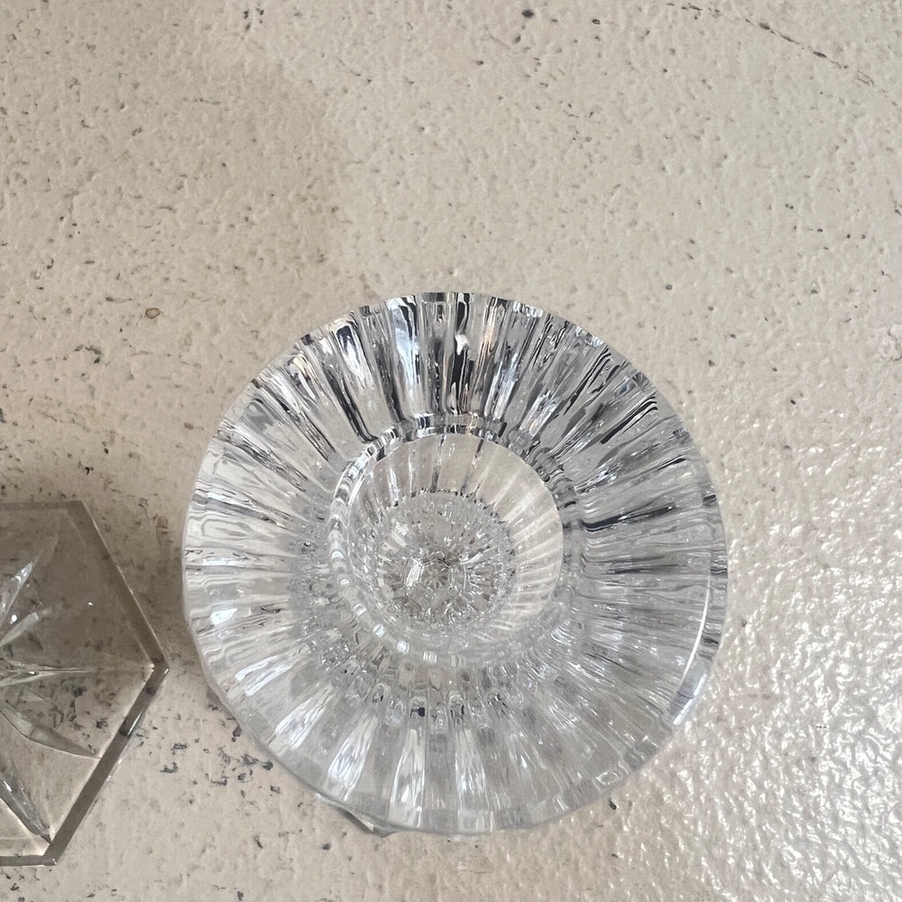 Waterford‎ Crystal Chatham Candlestick Candle Holders Hexagon Base Set - Picture 5 of 12